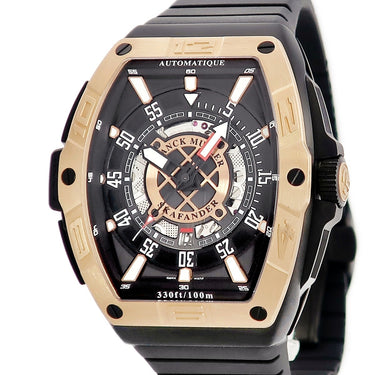 腕時計 フランクミュラー FRANCK MULLER スカファンダー SKF 46 DV SCDT TTNR BR5N NR 自動巻き メンズ 新品同様 K18PG×Ti ブラック バー 黒