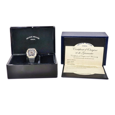 腕時計 フランクミュラー FRANCK MULLER スカファンダー SKF 46 DV SCDT TTNR BR5N NR 自動巻き メンズ 新品同様 K18PG×Ti ブラック バー 黒