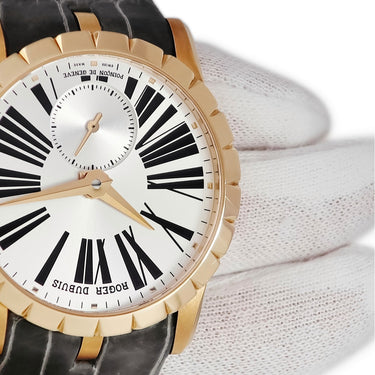 腕時計 ロジェデュブイ ROGER DUBUIS エクスカリバー 36 DBEX0461 自動巻き メンズ K18PG無垢 シルバー スモールセコンド