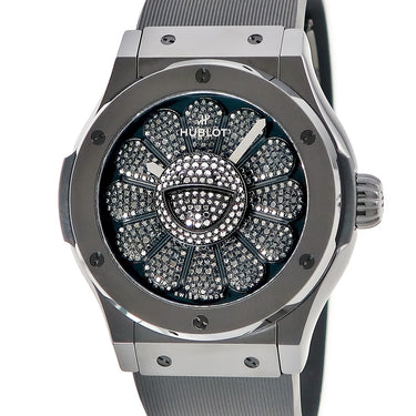 腕時計 ウブロ HUBLOT クラシックフュージョン タカシ ムラカミ オールブラック 507.CX.9000.RX.TAK21 自動巻き メンズ ダイヤ 限定