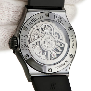 腕時計 ウブロ HUBLOT クラシックフュージョン タカシ ムラカミ オールブラック 507.CX.9000.RX.TAK21 自動巻き メンズ ダイヤ 限定