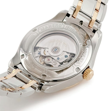 腕時計 カール F ブヘラ Carl F. Bucherer マネロ オートデイト 00.10915.07.13.21 自動巻き メンズ K18RG×SS コンビ シースルーバック