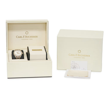 腕時計 カール F ブヘラ Carl F. Bucherer マネロ オートデイト 00.10915.07.13.21 自動巻き メンズ K18RG×SS コンビ シースルーバック