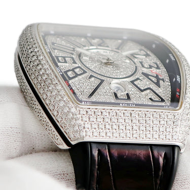 腕時計 フランクミュラー FRANCK MULLER ヴァンガード V45SCDT 自動巻き メンズ 全面ダイヤ パヴェ トノー アラビア