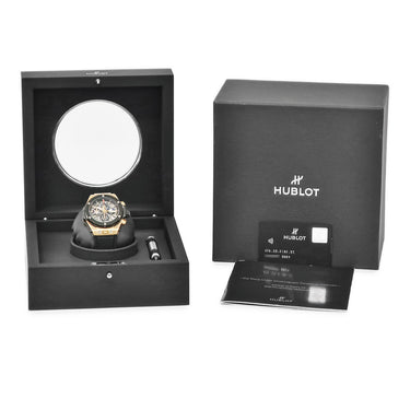 腕時計 ウブロ HUBLOT ビッグバン ウニコ クロノ パーペチュアルカレンダー キングゴールド 406.OM.0180.RX 自動巻き メンズ 月相