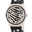 腕時計 ロレックス ROLEX デイトジャスト 36 ロイヤルブラック 116199SANR M番 自動巻き メンズ M番 K18WG 純正ダイヤ ゼブラ柄