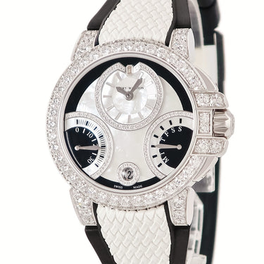 腕時計 ハリーウィンストン Harry Winston オーシャン バイレトログラード OCEABI36WW058 自動巻き レディース K18WG無垢 純正ダイヤ シェル