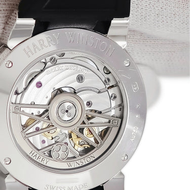 腕時計 ハリーウィンストン Harry Winston オーシャン バイレトログラード OCEABI36WW058 自動巻き レディース K18WG無垢 純正ダイヤ シェル