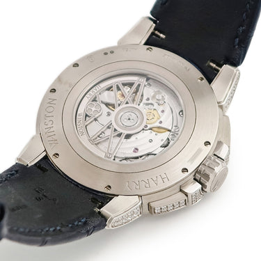 腕時計 ハリーウィンストン Harry Winston オーシャン バイレトログラード OCEABI42WW002 自動巻き メンズ K18WG無垢 純正ダイヤ シェル