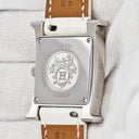 腕時計 エルメス HERMES Hウォッチ PM HH4.231 クオーツ レディース 純正ダイヤ パヴェ H型 スクエア