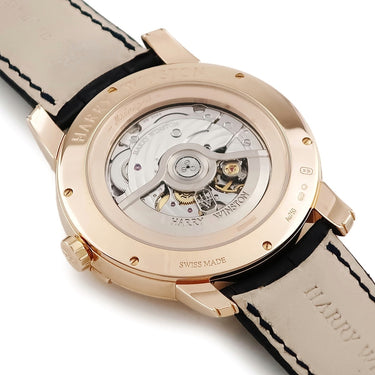 腕時計 ハリーウィンストン Harry Winston ミッドナイト デイト ムーンフェイズ 42mm MIDAMP42RR003 自動巻き メンズ K18RG無垢 純正ダイヤ