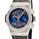 腕時計 ウブロ HUBLOT クラシックフュージョン ベルルッティ スクリット 521.NX.050B.VR.JBER17 自動巻き メンズ OH済 ブルー 限定