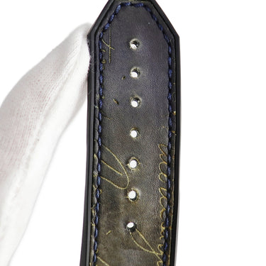 腕時計 ウブロ HUBLOT クラシックフュージョン ベルルッティ スクリット 521.NX.050B.VR.JBER17 自動巻き メンズ OH済 ブルー 限定