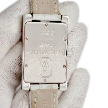 腕時計 ハリーウィンストン Harry Winston アヴェニュー 310/LQWL.M/D3.2 クオーツ レディース K18WG無垢 純正ダイヤ シェル アベニュー