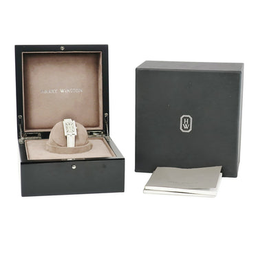 腕時計 ハリーウィンストン Harry Winston アヴェニュー 310/LQWL.M/D3.2 クオーツ レディース K18WG無垢 純正ダイヤ シェル アベニュー