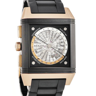 腕時計 ジャガールクルト JAEGER LECOULTRE レベルソ スクアドラ ワールドタイム Q702L67P 231.L.50 自動巻き メンズ K18RG×セラミック 限定