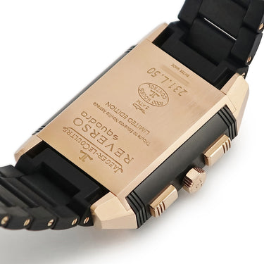 腕時計 ジャガールクルト JAEGER LECOULTRE レベルソ スクアドラ ワールドタイム Q702L67P 231.L.50 自動巻き メンズ K18RG×セラミック 限定