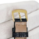 腕時計 ショーメ CHAUMET グリフィス クオーツ レディース K18YG無垢 デイト バー ローマン 青針 ホワイト 白