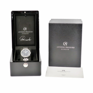 腕時計 アントワーヌ プレジウソ ANTOINE PREZIUSO シエナ SI-M21.004.01 自動巻き メンズ ブラック シェル シースルーバック ローマン
