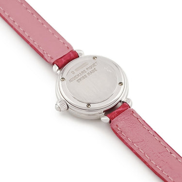 腕時計 オーデマピゲ AUDEMARS PIGUET ラウンド ドレスウォッチ クオーツ レディース OH済 K18WG無垢 純正ダイヤ シェル ギョウシェ