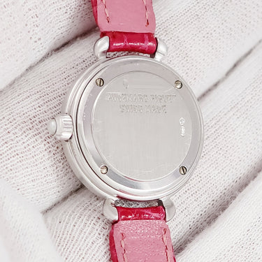 腕時計 オーデマピゲ AUDEMARS PIGUET ラウンド ドレスウォッチ クオーツ レディース OH済 K18WG無垢 純正ダイヤ シェル ギョウシェ