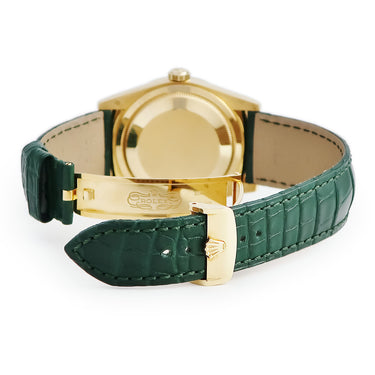 腕時計 ロレックス ROLEX デイデイト 36 118138 ランダム番 自動巻き メンズ ランダム番 K18YG無垢 純正ダイヤ グリーン 緑 アラビア