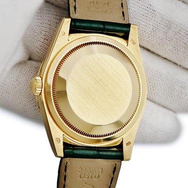 腕時計 ロレックス ROLEX デイデイト 36 118138 ランダム番 自動巻き メンズ ランダム番 K18YG無垢 純正ダイヤ グリーン 緑 アラビア
