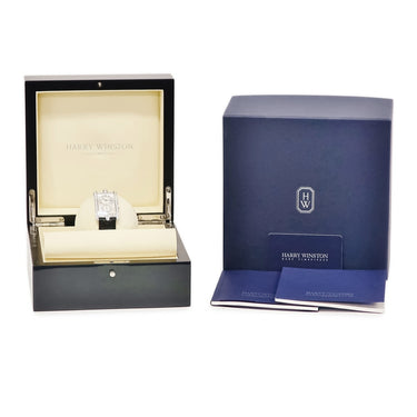 腕時計 ハリーウィンストン Harry Winston アヴェニューC ミッドサイズ 331.UQWL.MD.D3.1 クオーツ メンズ K18WG無垢 純正ダイヤ シェル