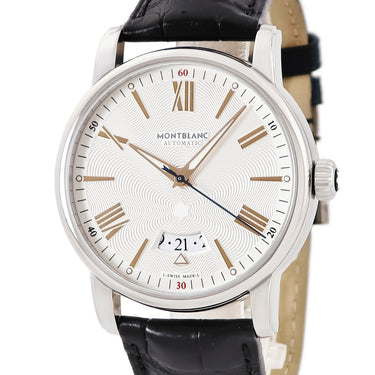 腕時計 モンブラン Montblanc 4810シリーズ MB114841 自動巻き メンズ 新品同様 デイト ギョウシェ バー ローマン シルバー