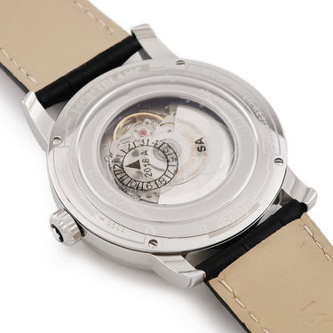 腕時計 モンブラン Montblanc 4810シリーズ MB114841 自動巻き メンズ 新品同様 デイト ギョウシェ バー ローマン シルバー