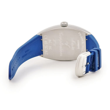 腕時計 フランクミュラー FRANCK MULLER グランド カーベックス CX CX40SCAT 自動巻き メンズ ギョウシェ ブルー 青 アラビア