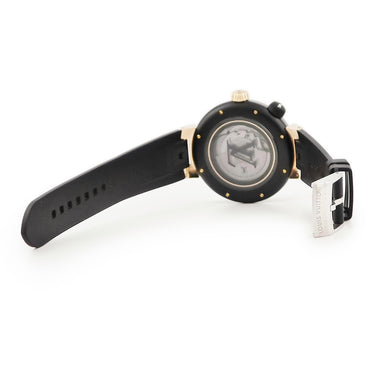 腕時計 ルイヴィトン LOUIS VUITTON タンブール ストリート ダイバー ブラックブレイズ QA123Z 自動巻き メンズ K18PG×SS コンビ 黒