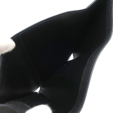 エルメス HERMES ベアン コンビネ ブラック ヴォーエプソン 三つ折り財布 ゴールド金具 黒