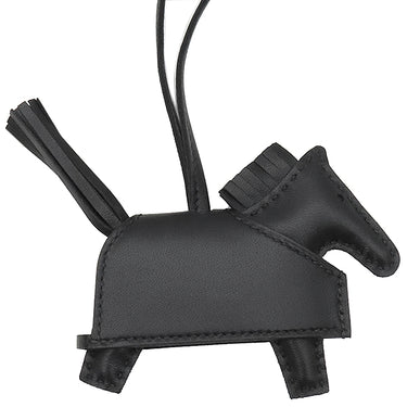 エルメス HERMES ロデオ ロべオロックPM ブラック アニューミロ バッグチャーム ゴールド金具 黒