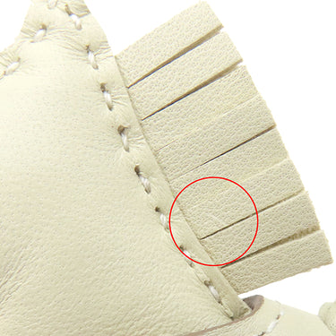 エルメス HERMES ロデオ ロべオロックPM クレ アニューミロ バッグチャーム シルバー金具 新品 未使用 オフホワイト