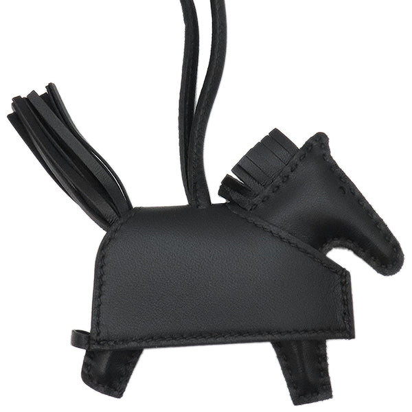 HERMES チャーム　ロベオロック　黒　シルバー エルメス ロデオチャーム ロベオロック PM ノワール シルバー