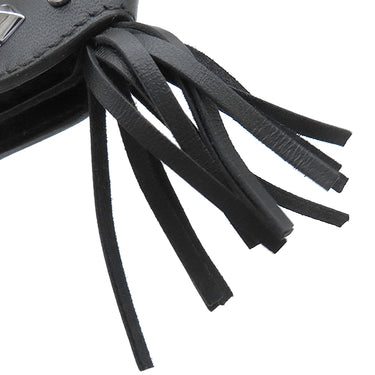 エルメス HERMES ロデオ ロべオロックPM ブラック アニューミロ バッグチャーム シルバー金具 黒