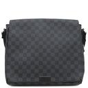 ルイヴィトン LOUIS VUITTON ディストリクト MM N41272 ダミエグラフィット ダミエグラフィットキャンバス ショルダーバッグ シルバー金具 グレー 黒 メッセンジャーバッグ