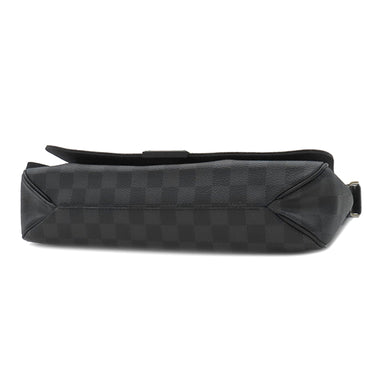 ルイヴィトン LOUIS VUITTON ディストリクト MM N41272 ダミエグラフィット ダミエグラフィットキャンバス ショルダーバッグ シルバー金具 グレー 黒 メッセンジャーバッグ