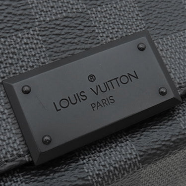 ルイヴィトン LOUIS VUITTON ディストリクト MM N41272 ダミエグラフィット ダミエグラフィットキャンバス ショルダーバッグ シルバー金具 グレー 黒 メッセンジャーバッグ