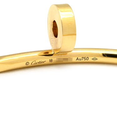 カルティエ Cartier ジュストアンクル クラシックモデル B6048218 イエローゴールド K18YG #18 ブレスレット イエローゴールド Au750 JUSTE UN CLOU