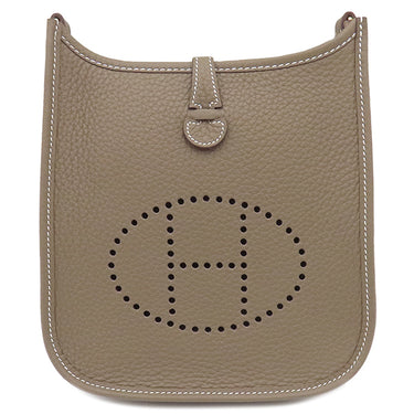 エルメス HERMES エヴリンTPM アマゾン エトゥープ×ブルーインディゴ トリヨンクレマンス ショルダーバッグ ゴールド金具 新品 未使用 グレージュ