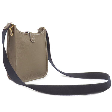 エルメス HERMES エヴリンTPM アマゾン エトゥープ×ブルーインディゴ トリヨンクレマンス ショルダーバッグ ゴールド金具 新品 未使用 グレージュ