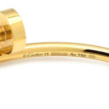 カルティエ Cartier ジュストアンクル SM CRB6062615 イエローゴールド K18YG #15 ブレスレット 750YG JUSTE UN CLOU