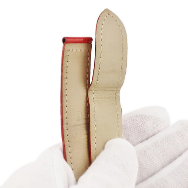 カルティエ Cartier 純正 クロコバンド レッド クロコダイル 腕時計パーツ 替え ベルト ストラップ 本革 予備 スペア 部品 パーツ 20ｍｍ レッド 赤