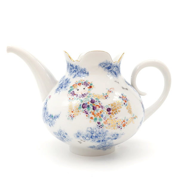 マイセン MEISSEN 真夏の夜の夢 ティーセット ホワイト×ブルー×マルチ