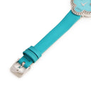 腕時計 ヴァンクリーフアーペル Van Cleef & Arpels ヴィンテージ アルハンブラ 336574 クオーツ レディース メーカーOH済 K18WG無垢 ターコイズ