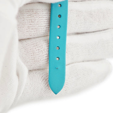 腕時計 ヴァンクリーフアーペル Van Cleef & Arpels ヴィンテージ アルハンブラ 336574 クオーツ レディース メーカーOH済 K18WG無垢 ターコイズ