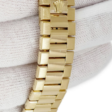 腕時計 ロレックス ROLEX オイスタークォーツ デイデイト 19018 80番 クオーツ メンズ メーカーOH済 80番台 K18YG無垢 ピラミッド文字盤