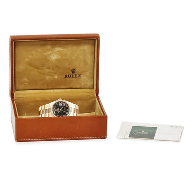 腕時計 ロレックス ROLEX オイスタークォーツ デイデイト 19018 80番 クオーツ メンズ メーカーOH済 80番台 K18YG無垢 ピラミッド文字盤